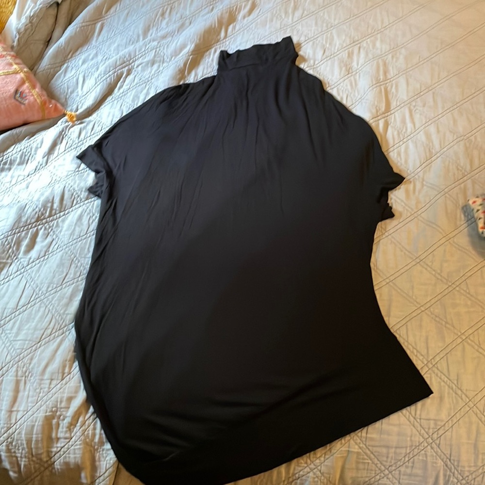 Avant garde black stretchy tunic from Marcella NYC